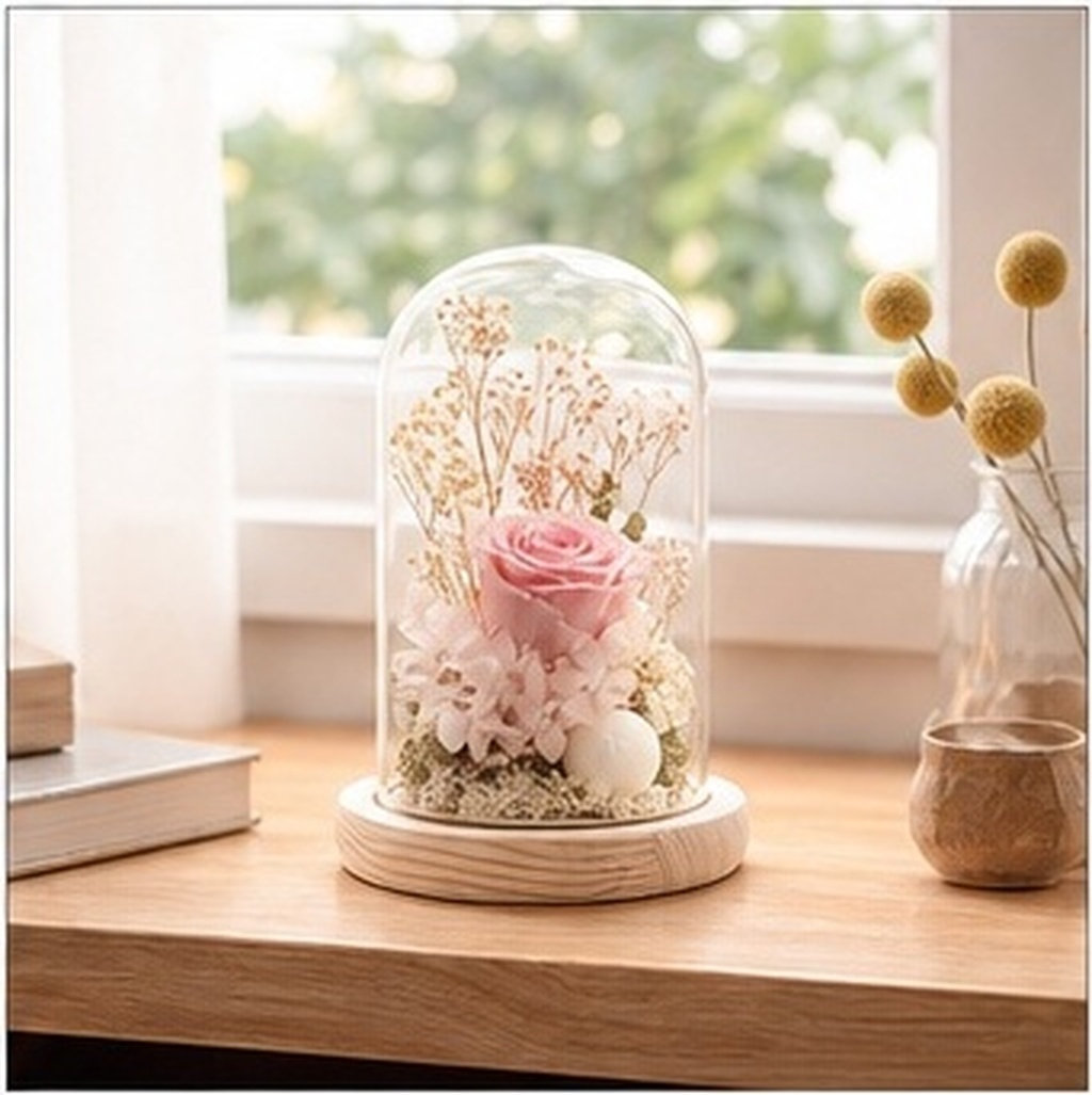 Plastic Dome Clear - Dôme en verre élégant 9x15cm pour